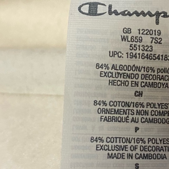 Champion® Women’s Reverse Weave® Cropped Cut-Off Hooded Sweatshirt - Picture 8 of 8